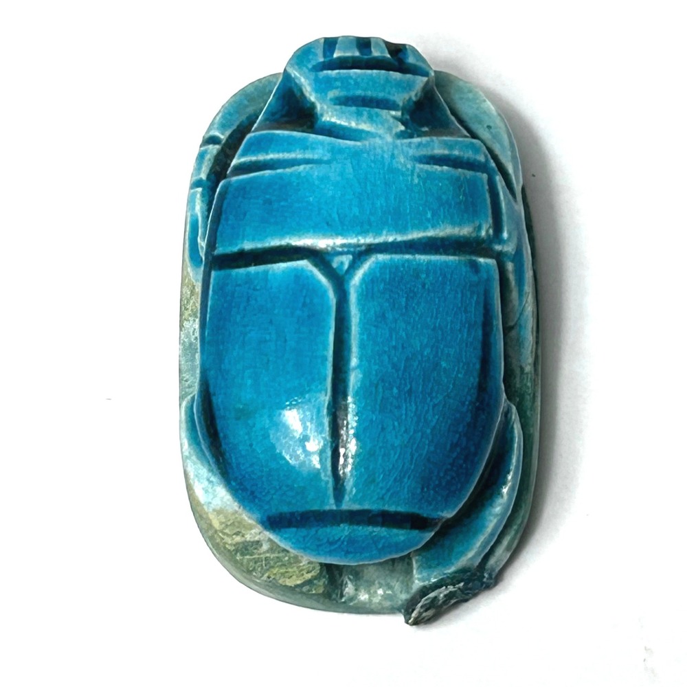 Scarab Beetle Amulet Figurines OS Multicolor Egyptian Decor Set of 4 Sizes - Picture 2 of 11